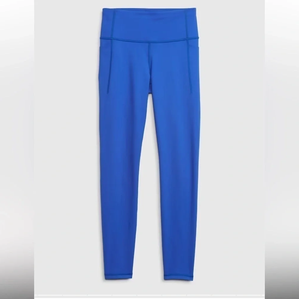 NWT Gap GapFit blue recycled power full length high compression blue leggings XS - Picture 2 of 12